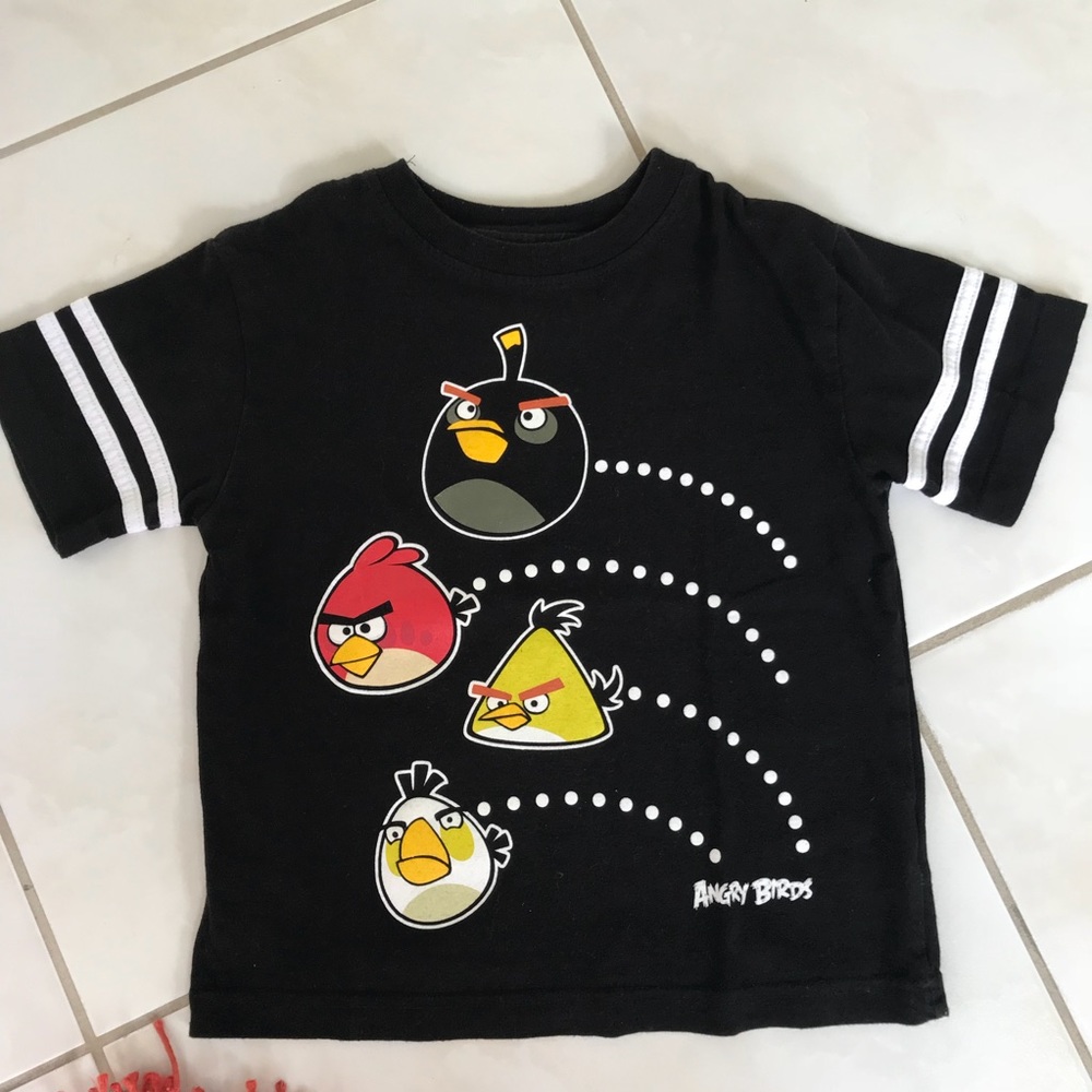 Boy angry birds t- shirts with  some gifts